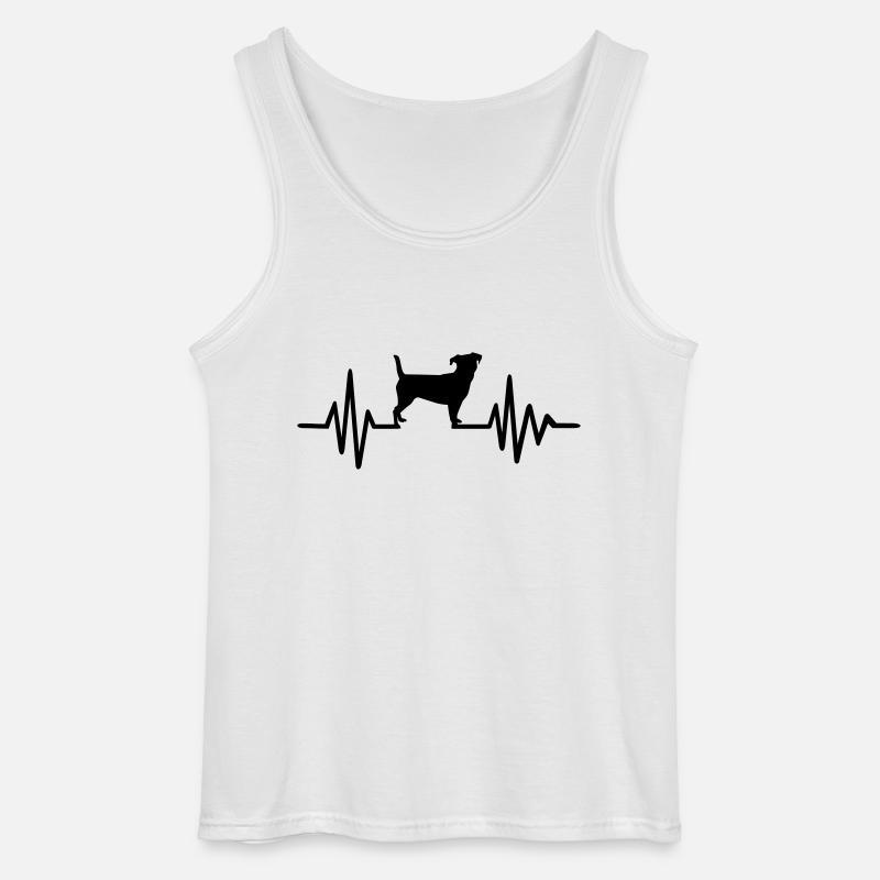 Jack Russell - Gildan Männer Tank Top - Weiß