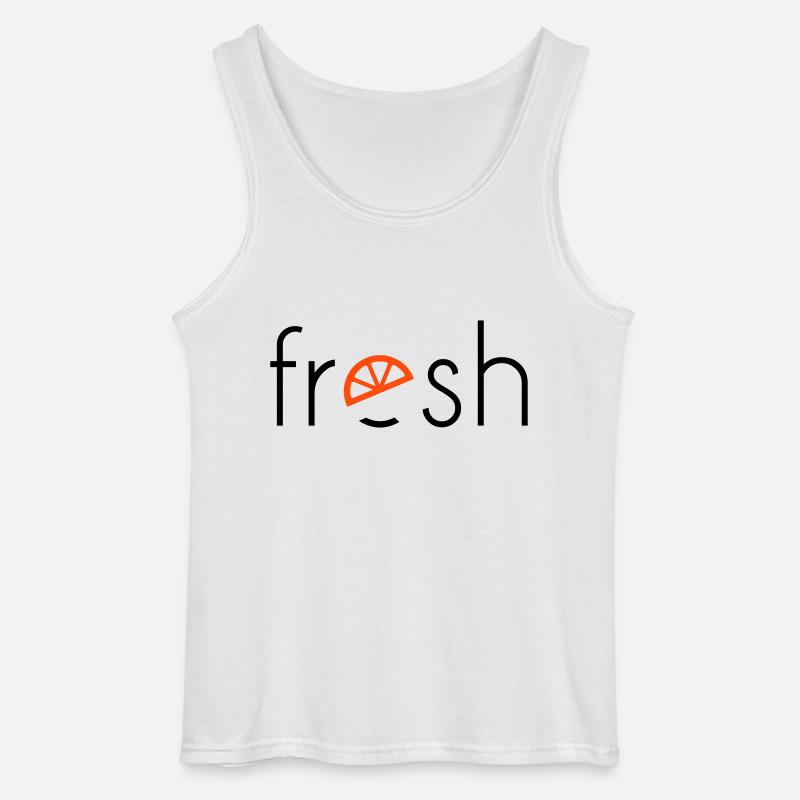 fresh - 2 Farben - Gildan Männer Tank Top - Weiß