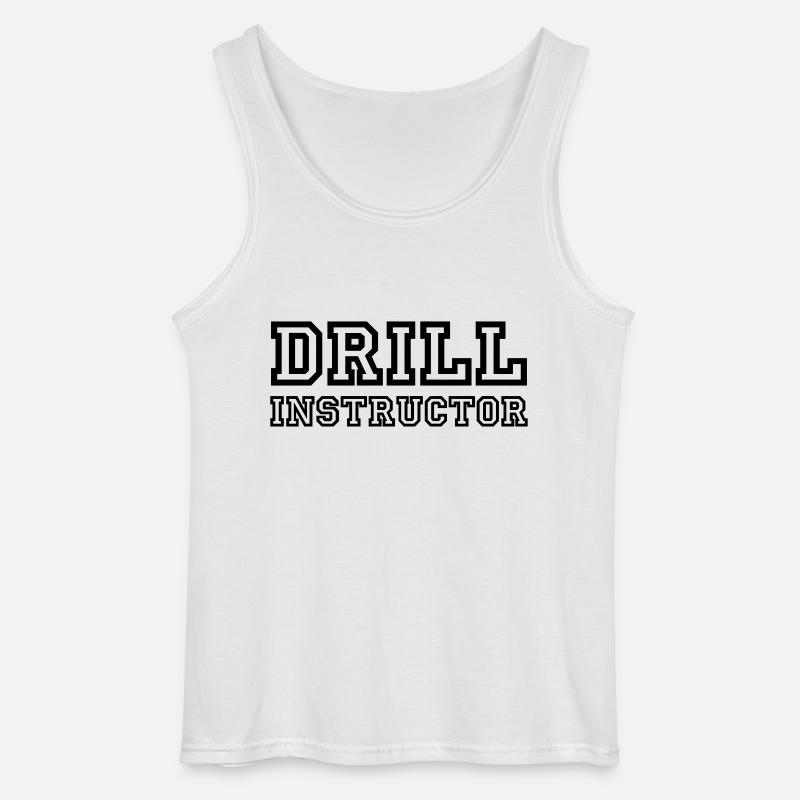 Drill Instructor - Gildan Männer Tank Top - Weiß