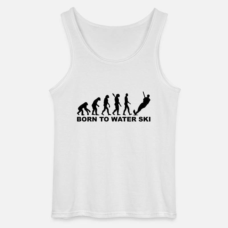 Evolution Water ski - Gildan Men’s Tank Top - white