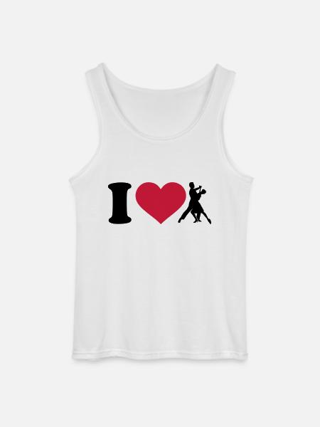 I love Dancing - Gildan Men’s Tank Top - white