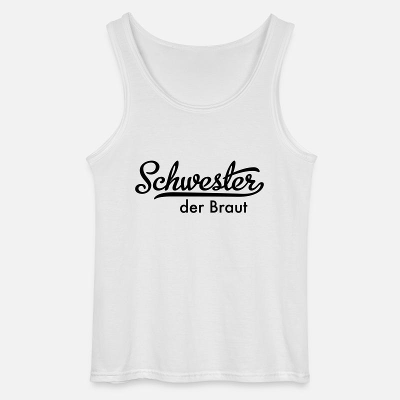 Schwester der Braut - Gildan Männer Tank Top - Weiß