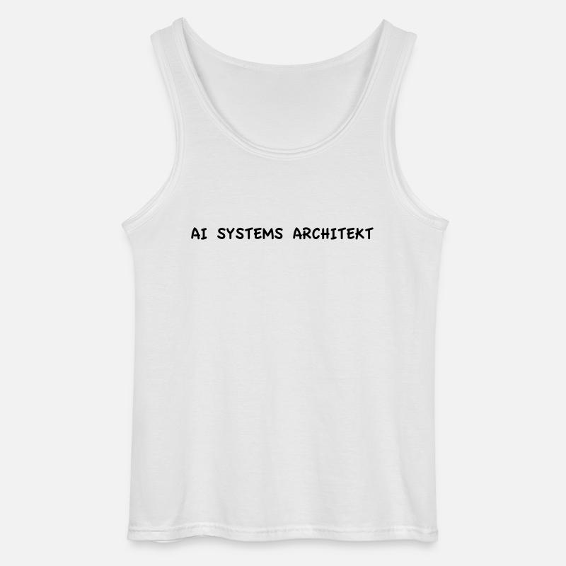 AI Systems Architekt - Gildan Männer Tank Top - Weiß