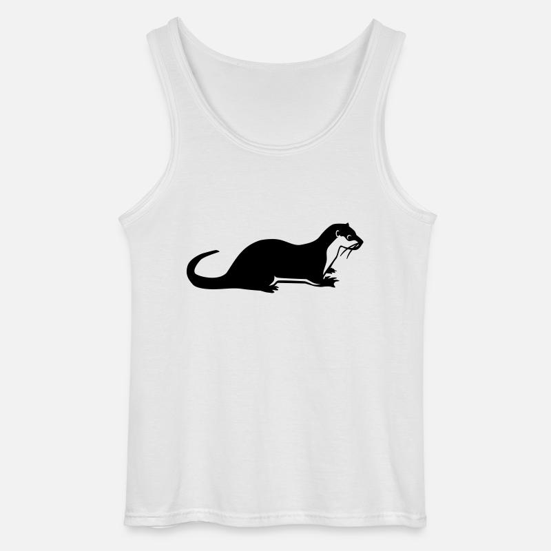 Otter - Gildan Männer Tank Top - Weiß