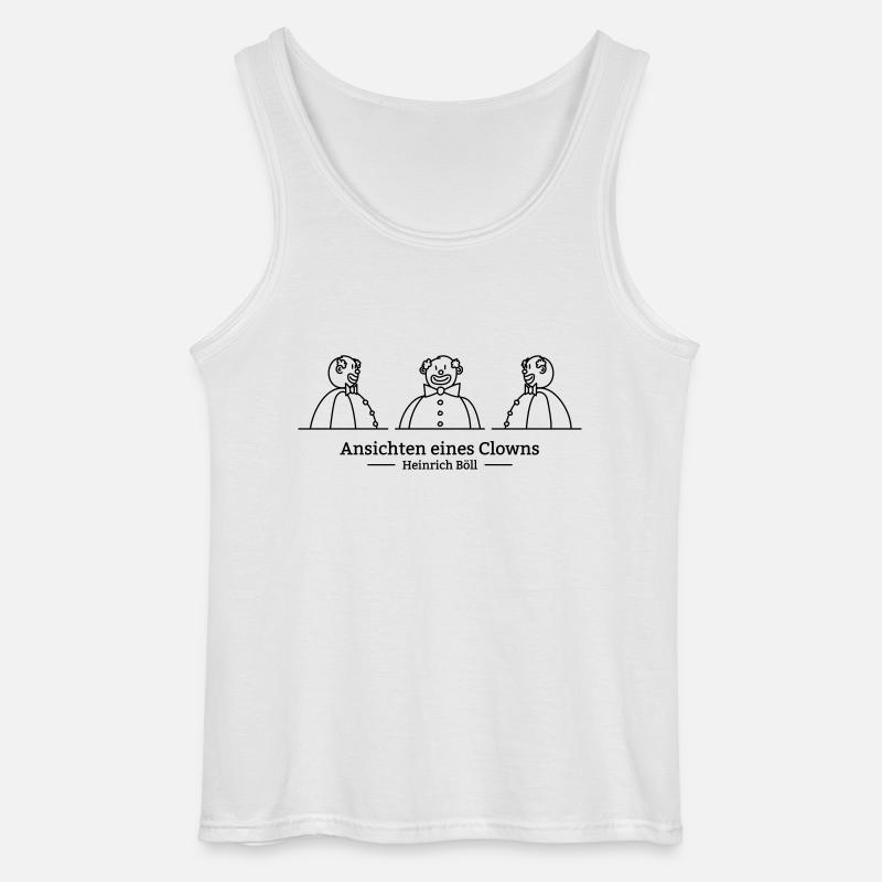Ansichten eines Clowns (einfarbig) - Gildan Männer Tank Top - Weiß