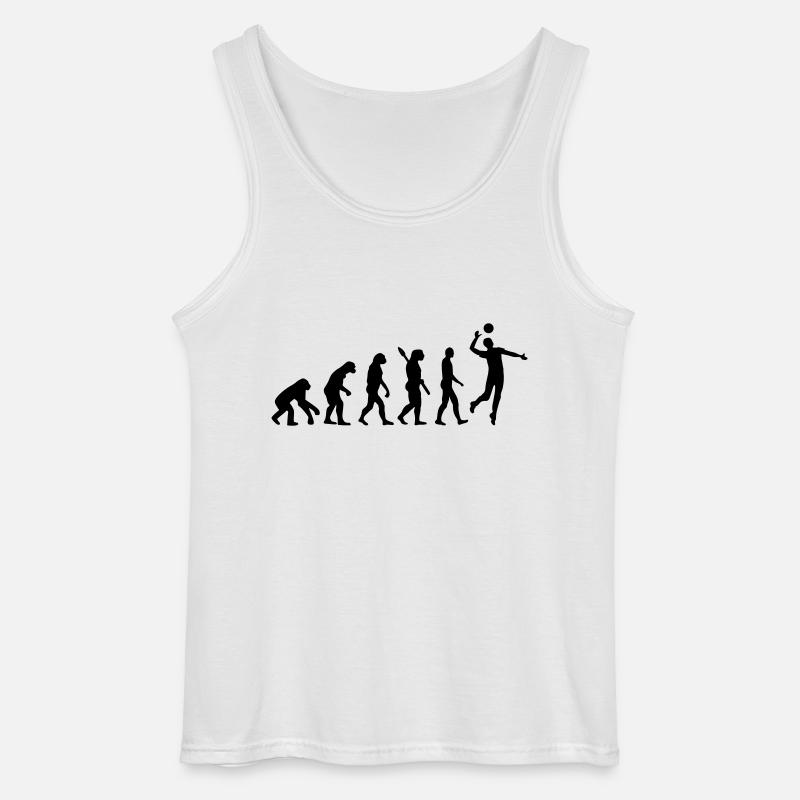 Evolution Volleyball - Gildan Männer Tank Top - Weiß