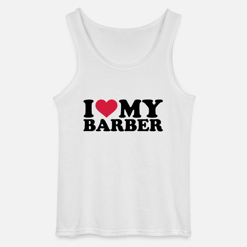 Barbier - Gildan Männer Tank Top - Weiß