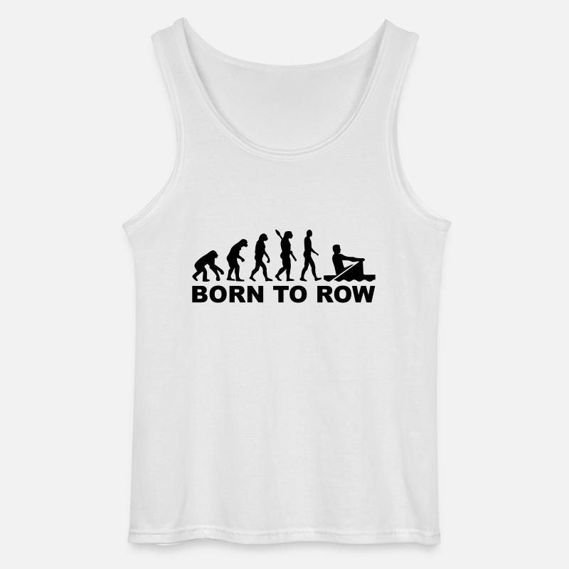 Evolution Rowing - Gildan Men’s Tank Top - white