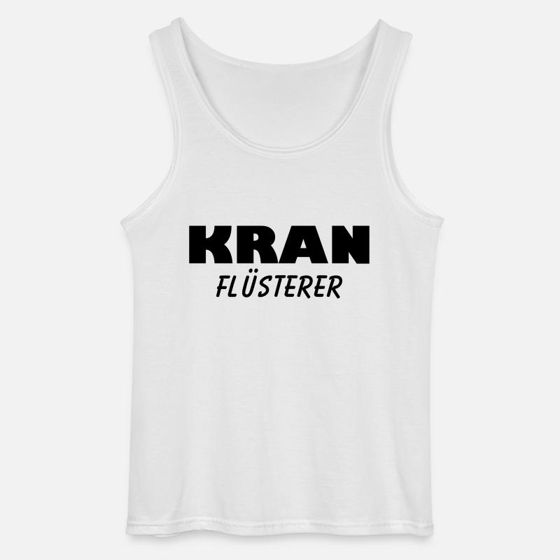 kran flüsterer - Gildan Männer Tank Top - Weiß