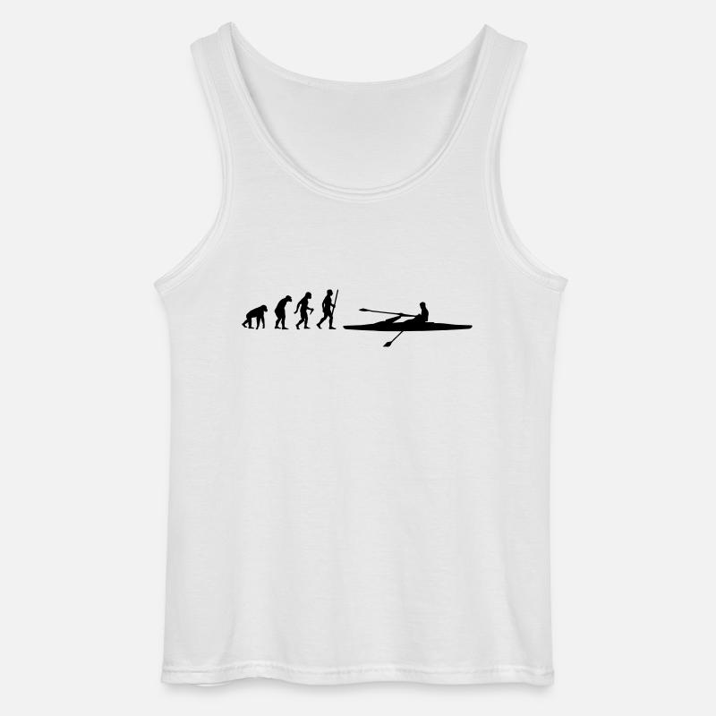 Rower Evolution - Gildan Men’s Tank Top - white