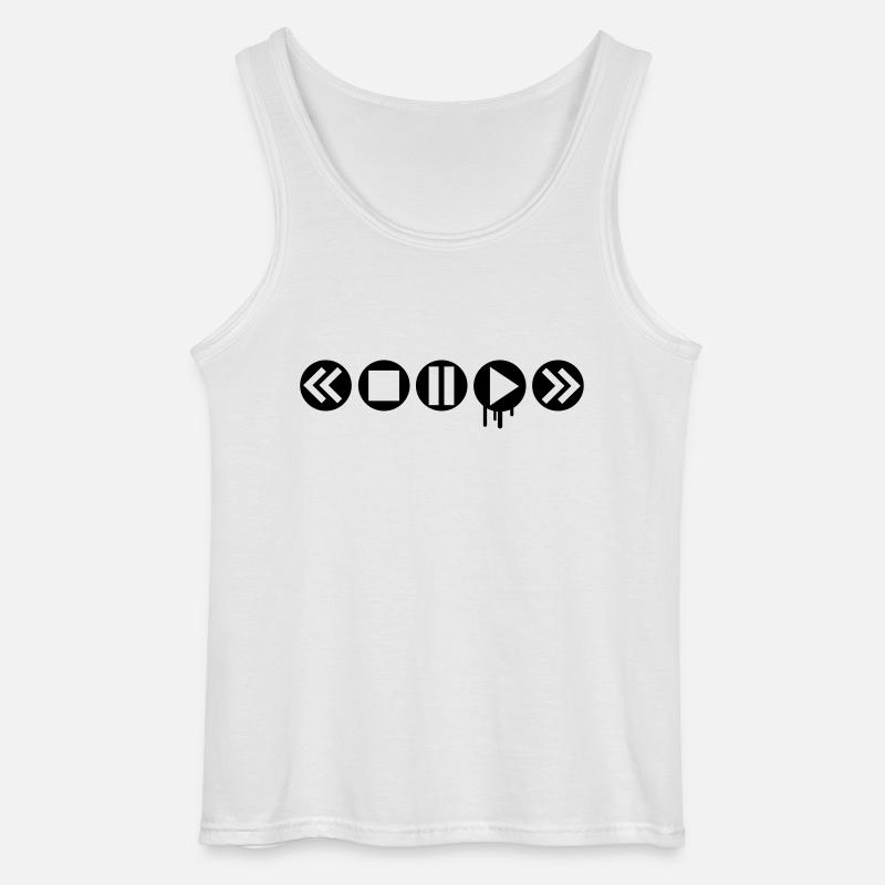 play_it___f1 - Gildan Männer Tank Top - Weiß