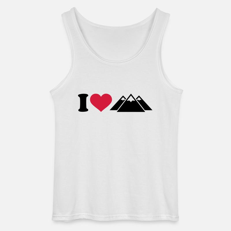 Berge - Gildan Männer Tank Top - Weiß
