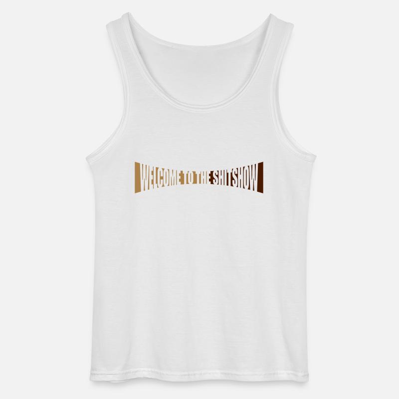 Shitshow Welcome Gebogen - Gildan Männer Tank Top - Weiß