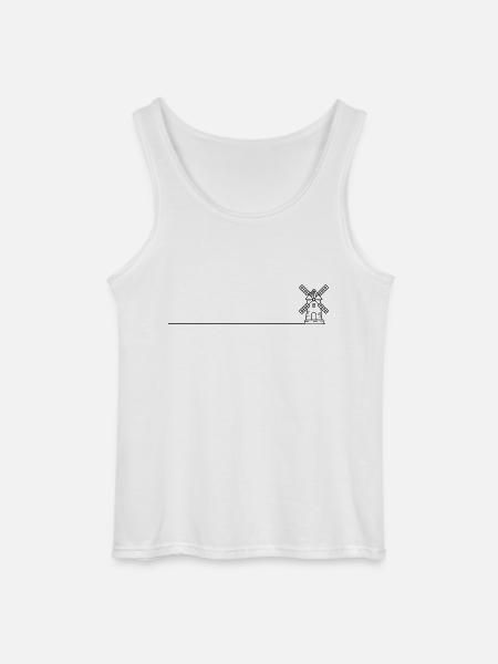 Windmill Mill Icon - Gildan Men’s Tank Top - white