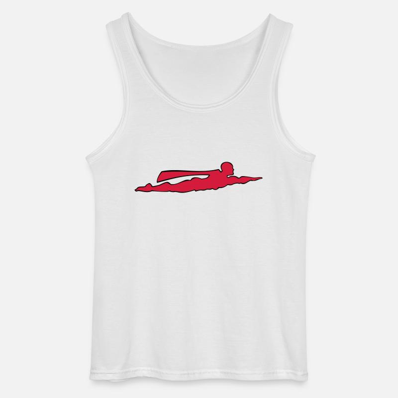 Superheld zweifarbig - Gildan Männer Tank Top - Weiß