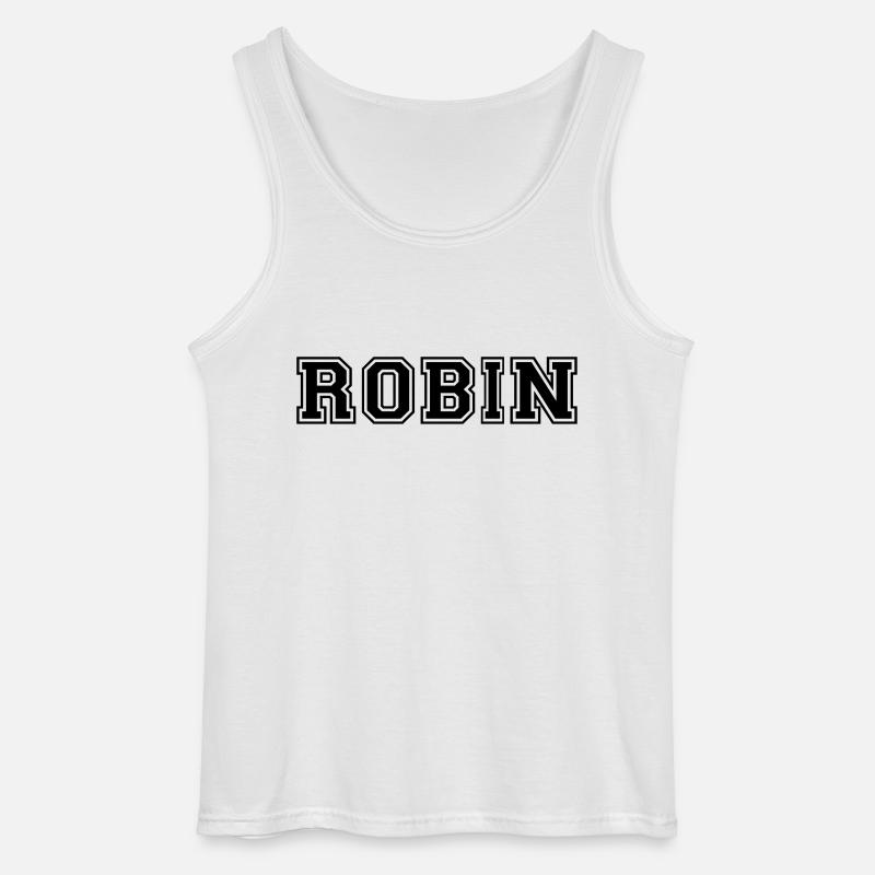 robin - Gildan Männer Tank Top - Weiß