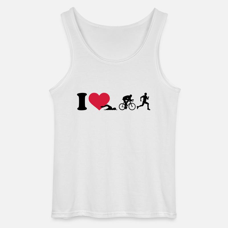 Triathlon - Gildan Männer Tank Top - Weiß