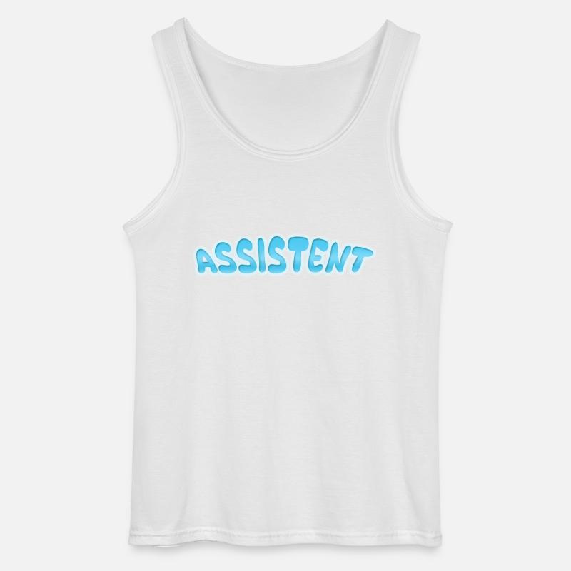Gift for Assistant - Gildan Men’s Tank Top - white