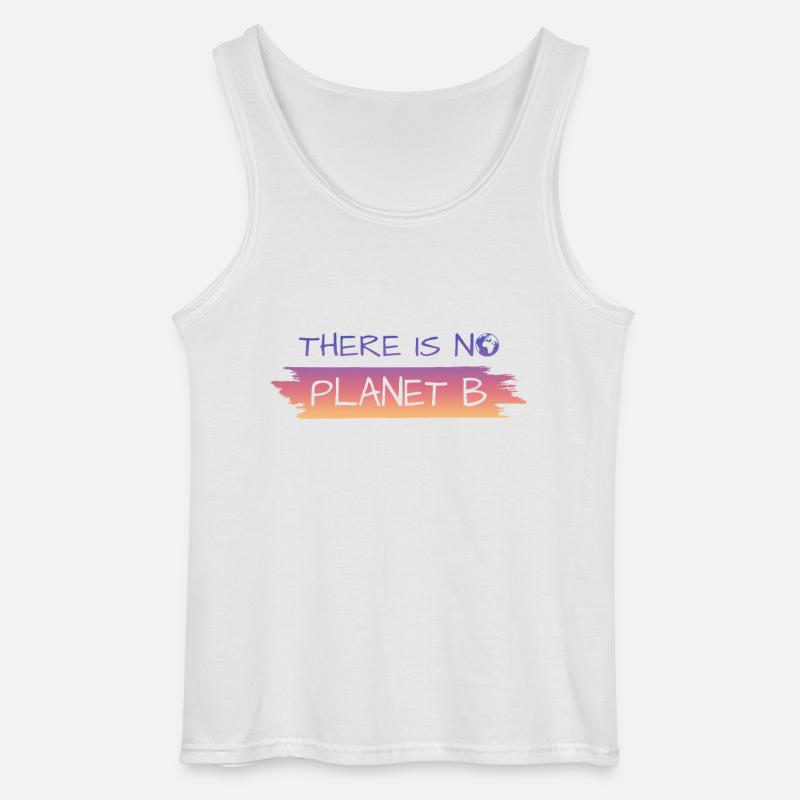 there is no planet b - Gildan Männer Tank Top - Weiß