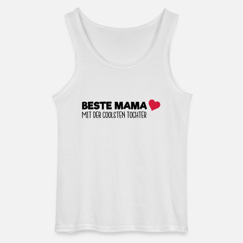 Beste Mama - Gildan Männer Tank Top - Weiß