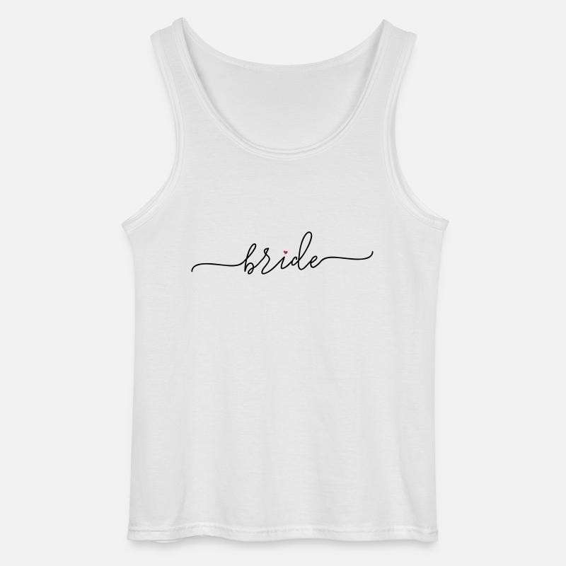 bride_babes_heart_1 - Gildan Männer Tank Top - Weiß