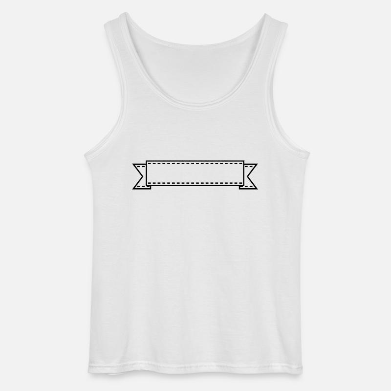banner / Band (1c) - Gildan Männer Tank Top - Weiß