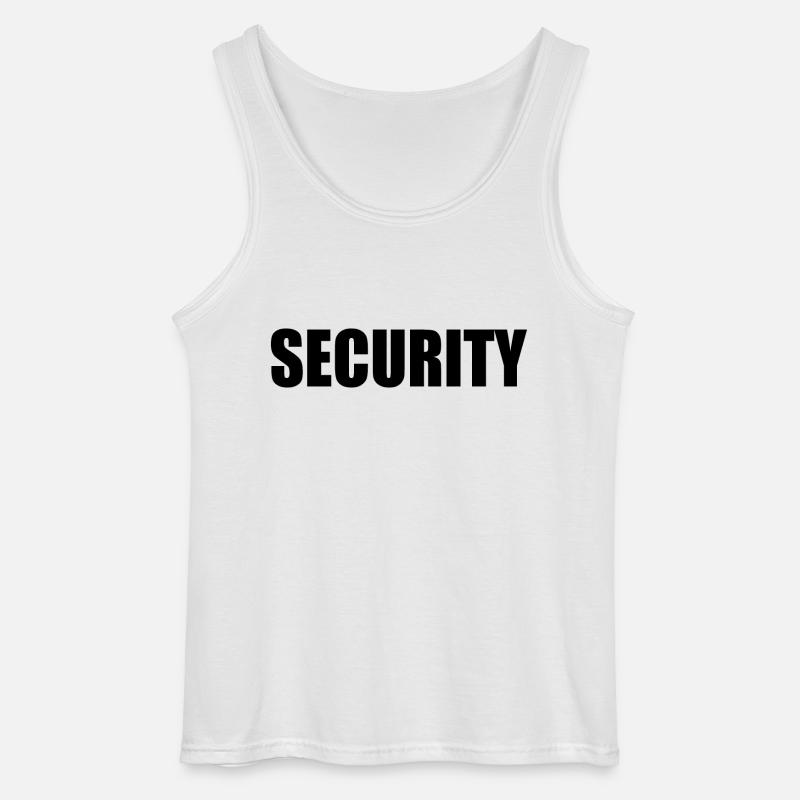 Security - Gildan Männer Tank Top - Weiß