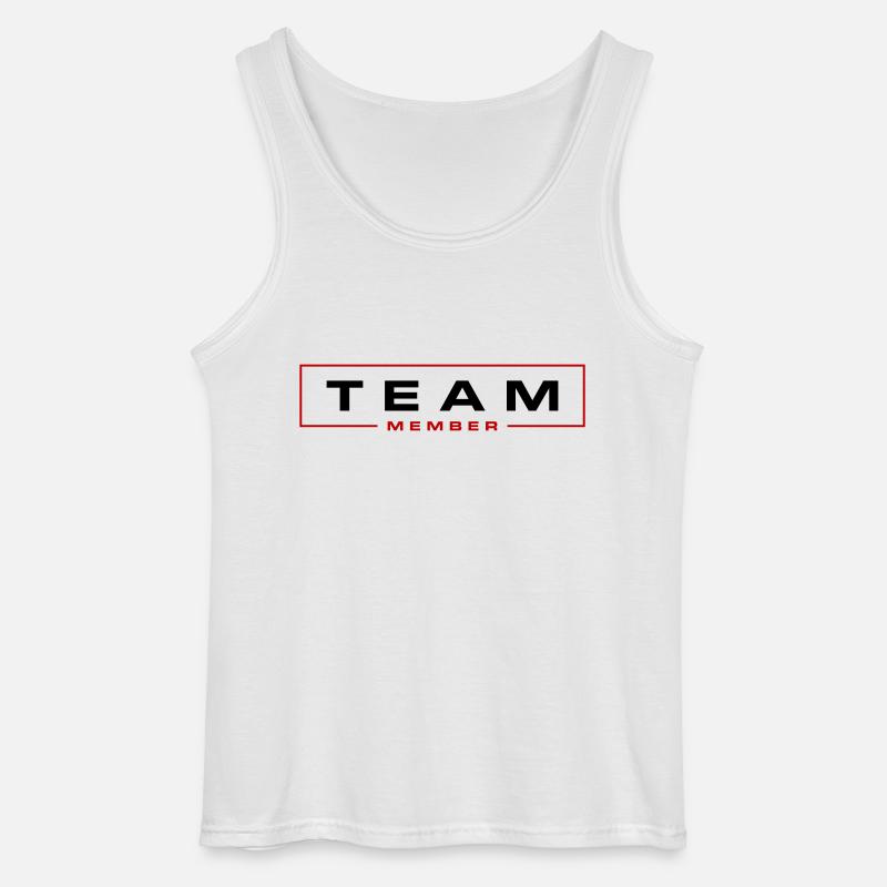 Team Mitglied - Gildan Männer Tank Top - Weiß
