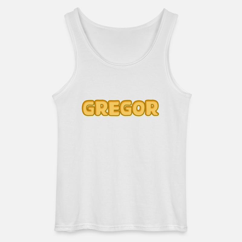 Gift for Gregor - Gildan Men’s Tank Top - white