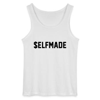$ELFMADE - Gildan Men’s Tank Top - white - Front - AI Model Male 185 dark (185cm)