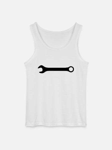 Schraubenschlüssel - Gildan Männer Tank Top - Weiß