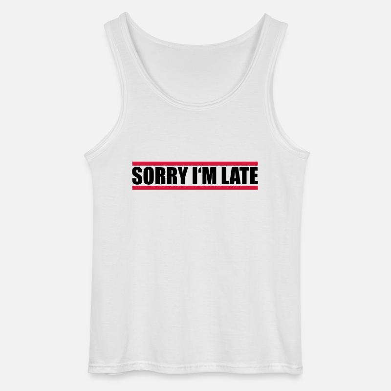 Design Sorry Im - Gildan Männer Tank Top - Weiß