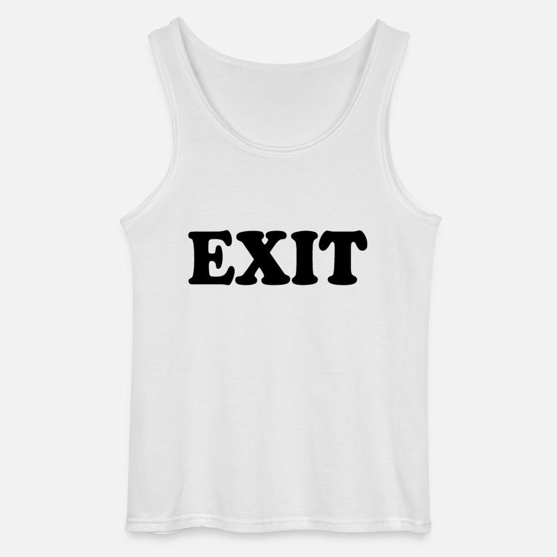 Exit - Gildan Männer Tank Top - Weiß