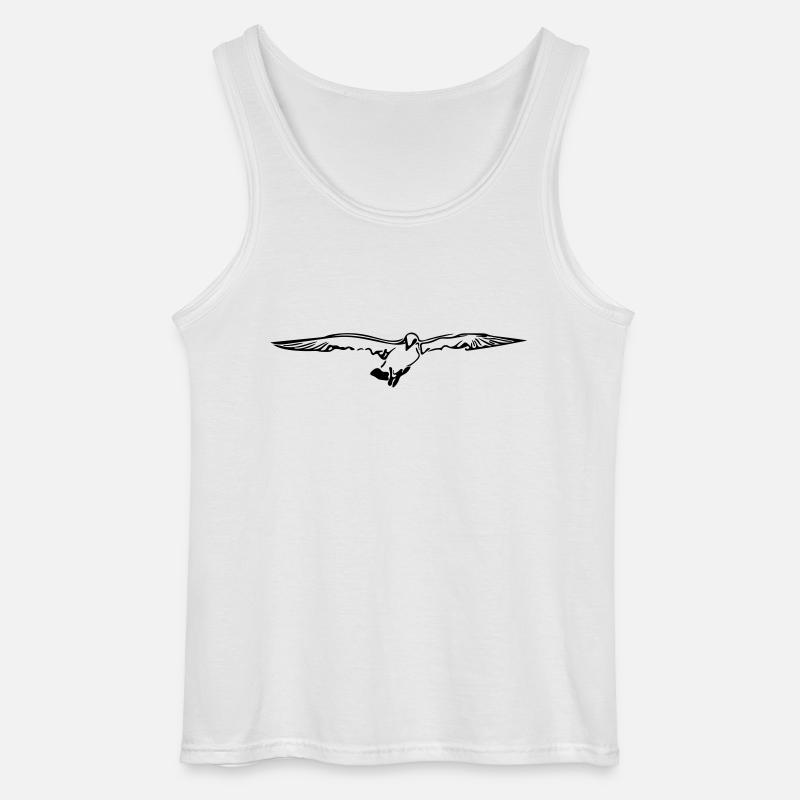 Möwe - Gildan Männer Tank Top - Weiß