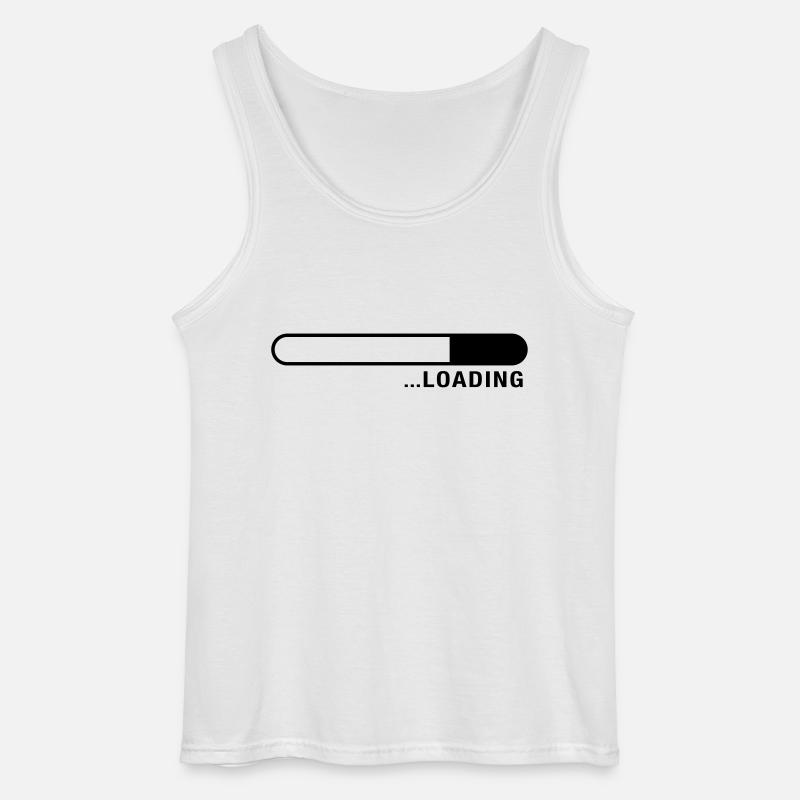 loading_balken_f1_ - Gildan Männer Tank Top - Weiß