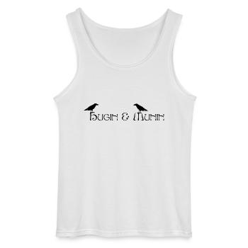 Hugin & Munin (Odins Raben) - Gildan Männer Tank Top - Weiß - Vorne - AI Model Male 185 dark (185cm)