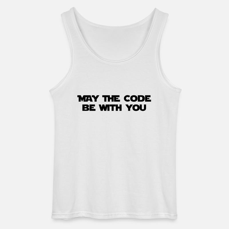 Computer / Developer / Geek / Code / Funny - Gildan Men’s Tank Top - white