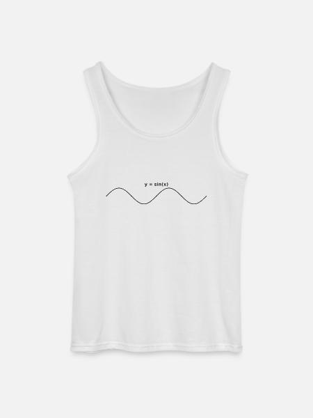 sinus graph design - Gildan Männer Tank Top - Weiß