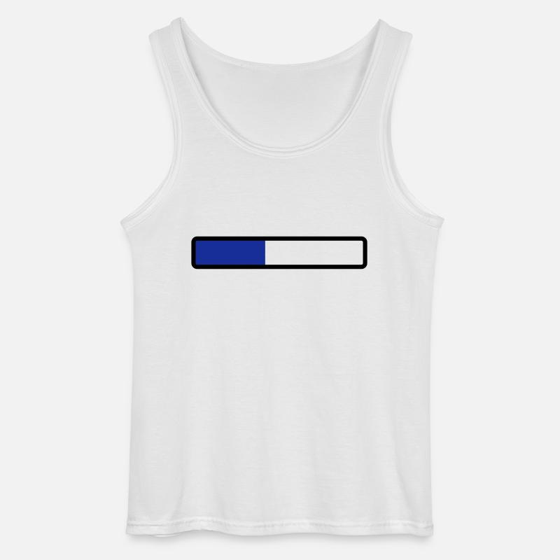 loading laden computer warten - Gildan Männer Tank Top - Weiß