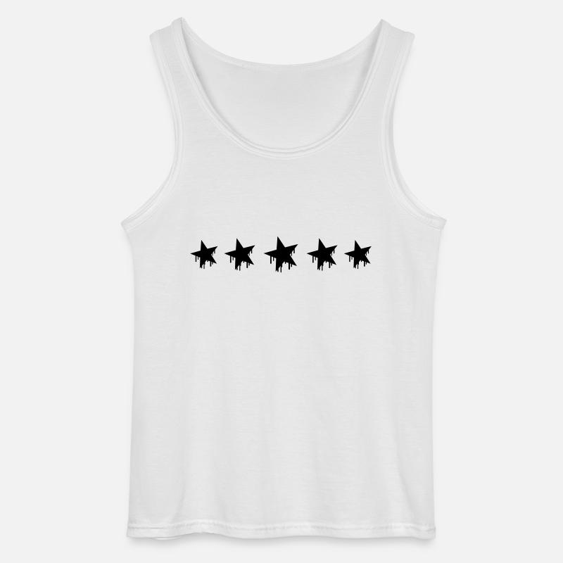 Graffiti Stars - Gildan Männer Tank Top - Weiß