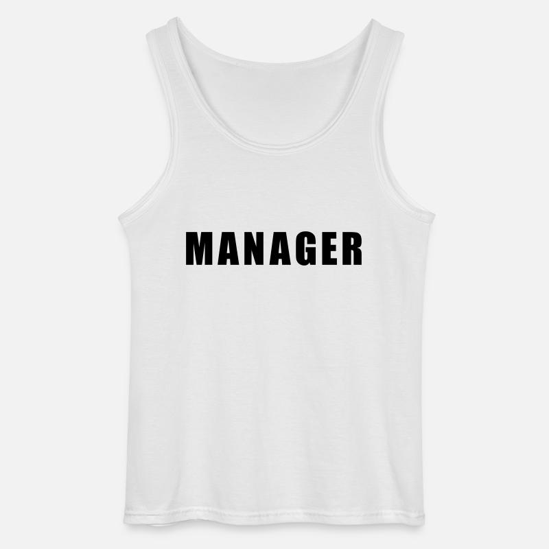 Manager - Gildan Männer Tank Top - Weiß