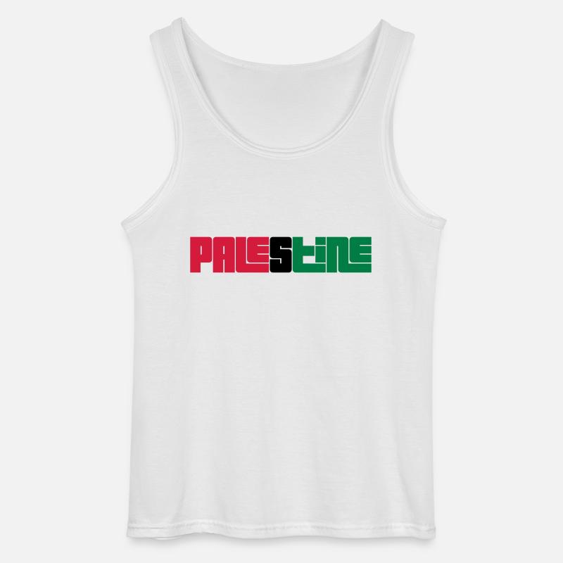 Palestine - Gildan Männer Tank Top - Weiß