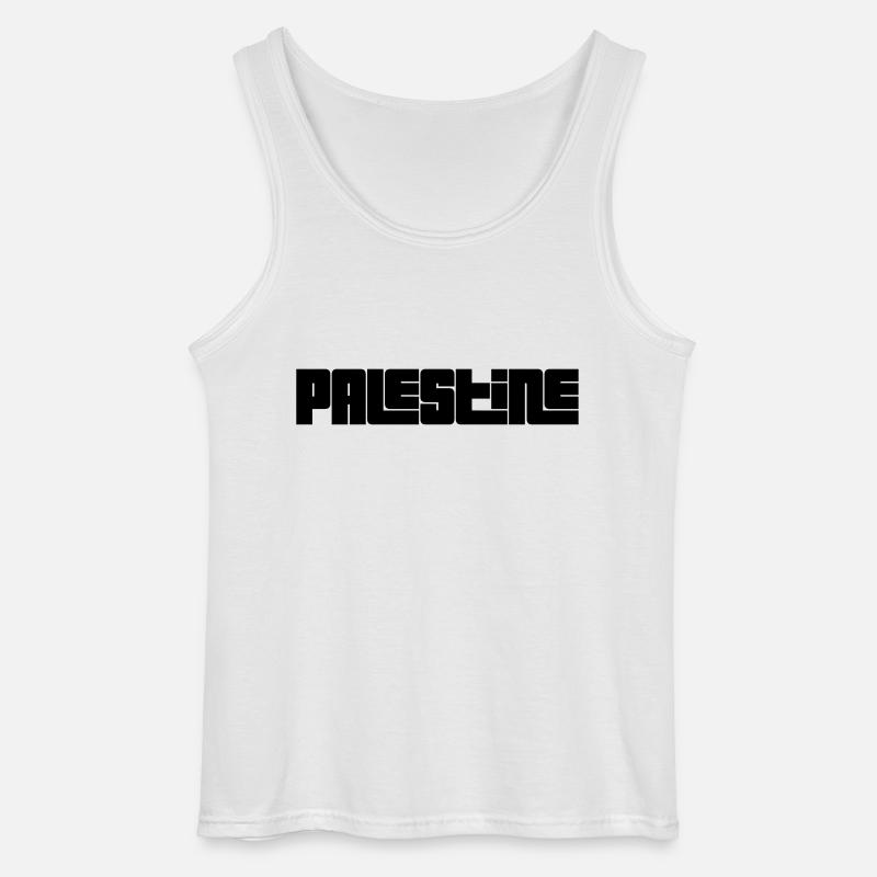 Palestine - Gildan Männer Tank Top - Weiß