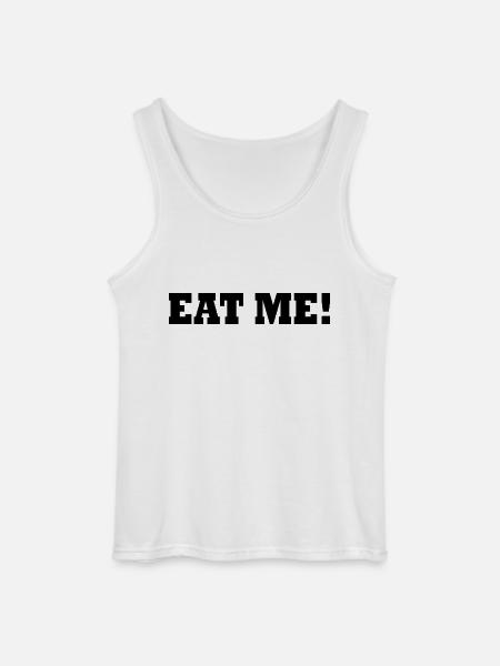 Eat me - Gildan Männer Tank Top - Weiß