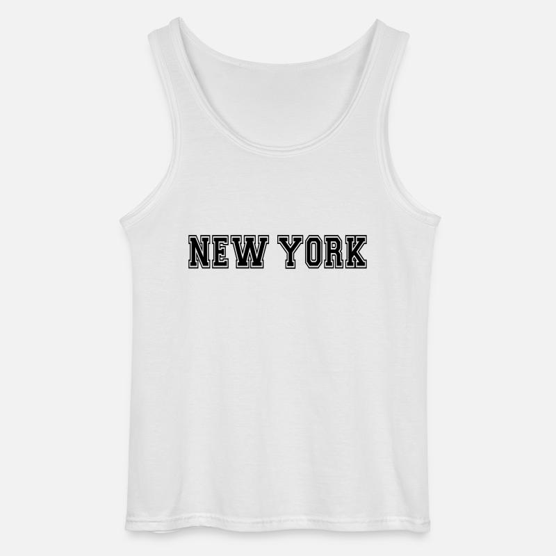 New York - Gildan Männer Tank Top - Weiß