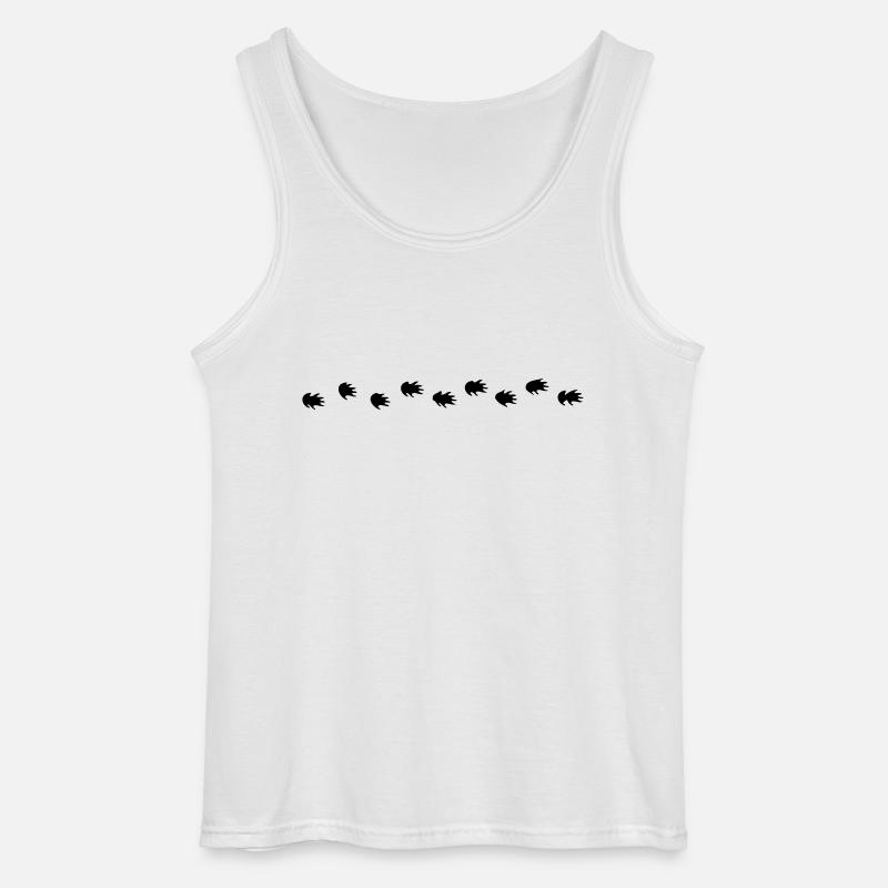 igel tapsen - Gildan Männer Tank Top - Weiß