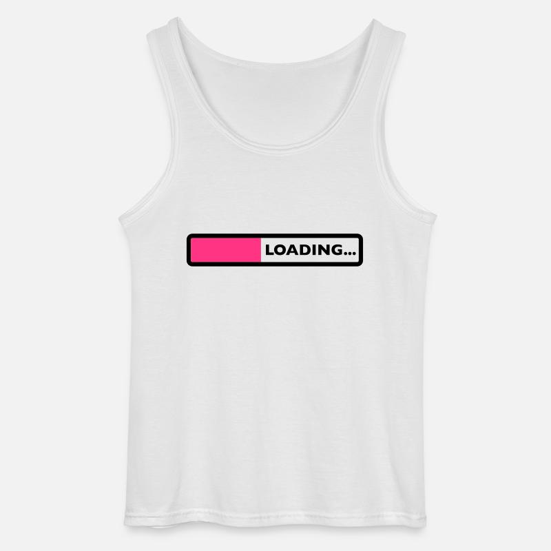 loading laden computer warten ladebalken - Gildan Männer Tank Top - Weiß