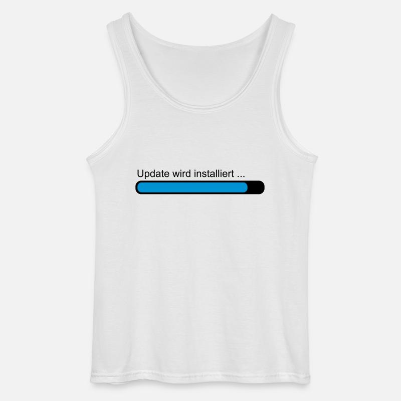 Update wird installiert ... Ladebalken - Gildan Männer Tank Top - Weiß