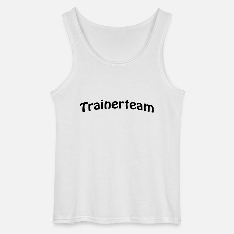 trainerteamschrift - Gildan Männer Tank Top - Weiß