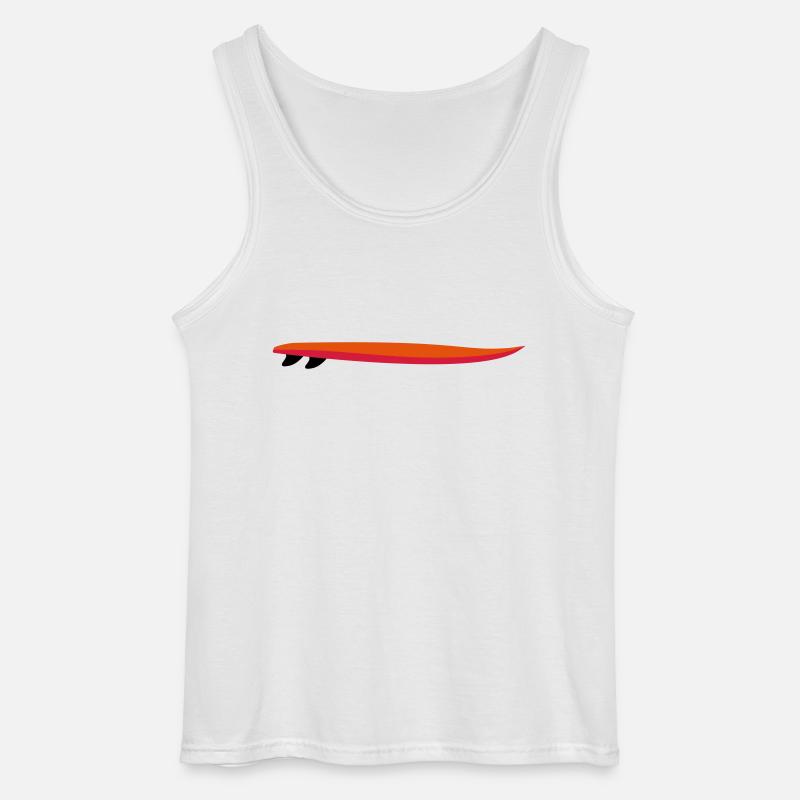 SURFING - Gildan Men’s Tank Top - white